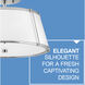 Clarke 2 Light 15 inch Polished Nickel with Matte White Indoor Semi-Flush Mount Ceiling Light