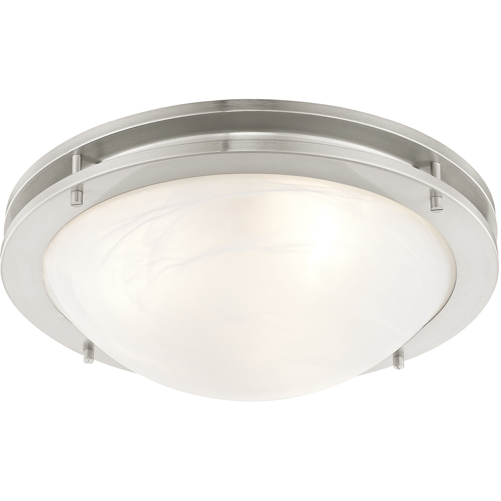 Ariel 3 Light 17 inch Brushed Nickel Flush Mount Ceiling Light