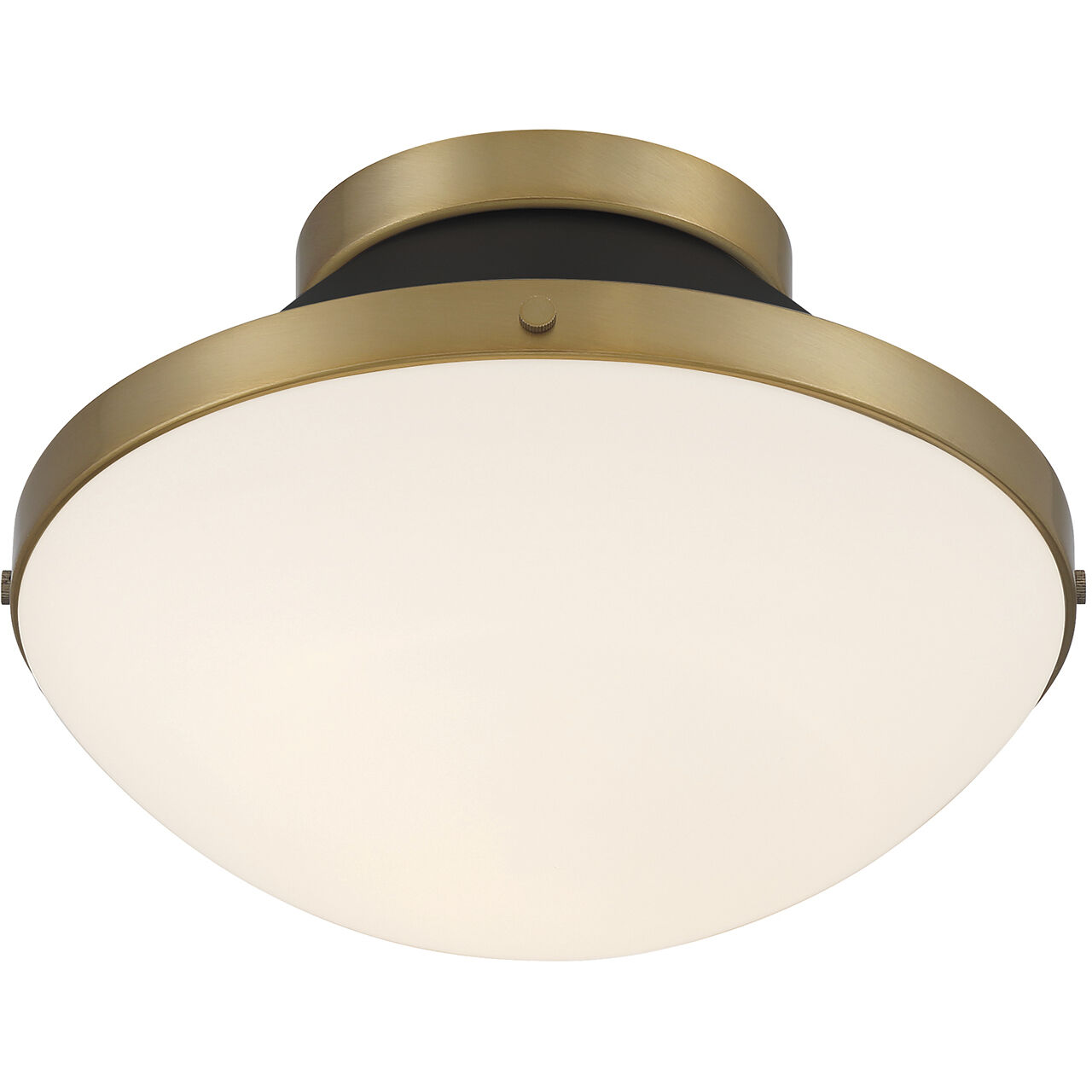 Xander 1 Light 12.25 inch Vibrant Gold Flush Ceiling Light in Vibrant Gold and Matte Black