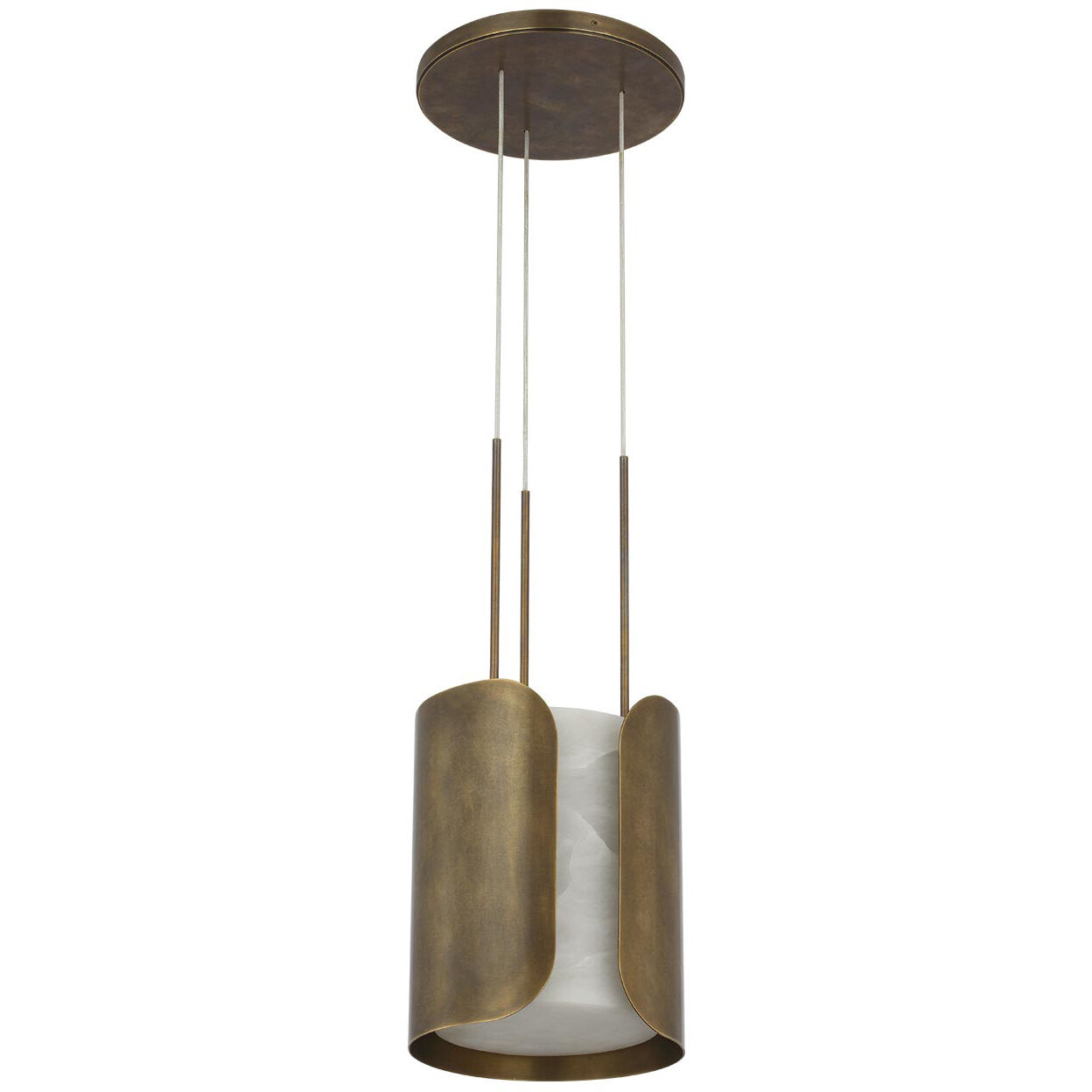 Anne-Marie Barton Armise LED 11 inch Mottled Brass Pendant Ceiling Light