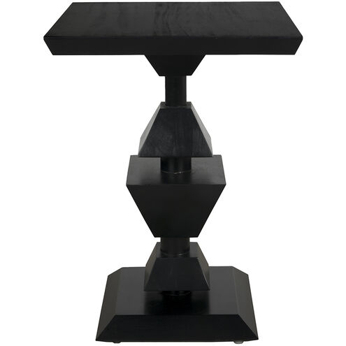 Majesty 25.5 X 18 inch Hand Rubbed Black Side Table