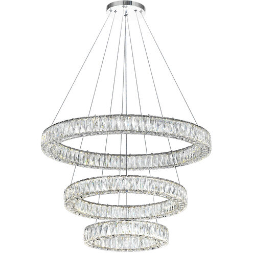 Madeline LED 32 inch Chrome Down Chandelier Ceiling Light