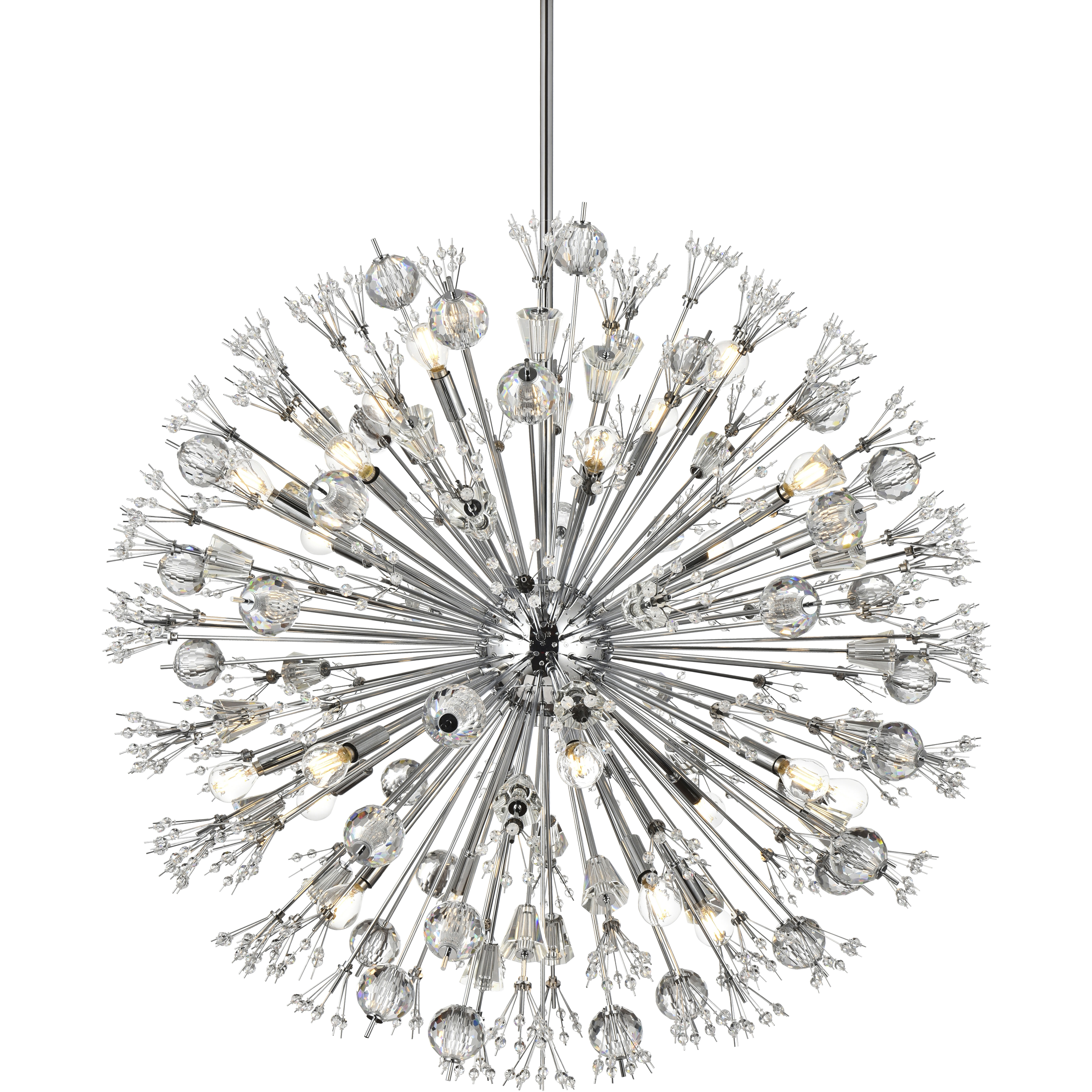 Vera 24 Light 38 inch Chrome Pendant Ceiling Light