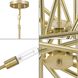 Astra 8 Light 42.38 inch Satin Brass Chandelier Ceiling Light, Design Series