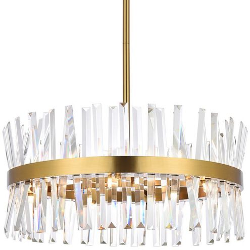 Serephina 14 Light 25 inch Satin Gold Pendant Ceiling Light