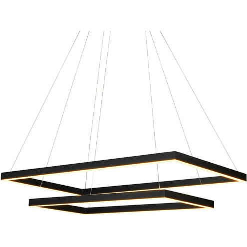 Atria Duo 17 inch Black Chandelier Ceiling Light