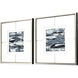 Imprint Blue and Black and Metallic Framed Art, The Studio