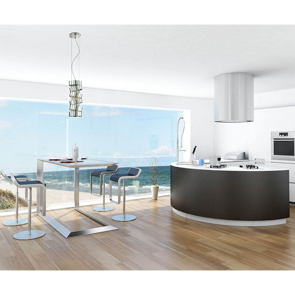 Ariella 1 Light 6 inch Chrome Pendant Ceiling Light