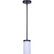 Britton 1 Light 4.75 inch Matte Black Rod Pendant Ceiling Light