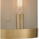 Line in the Sand 2 Light 8 inch Satin Brass with Antique Silver Sconce Wall Light