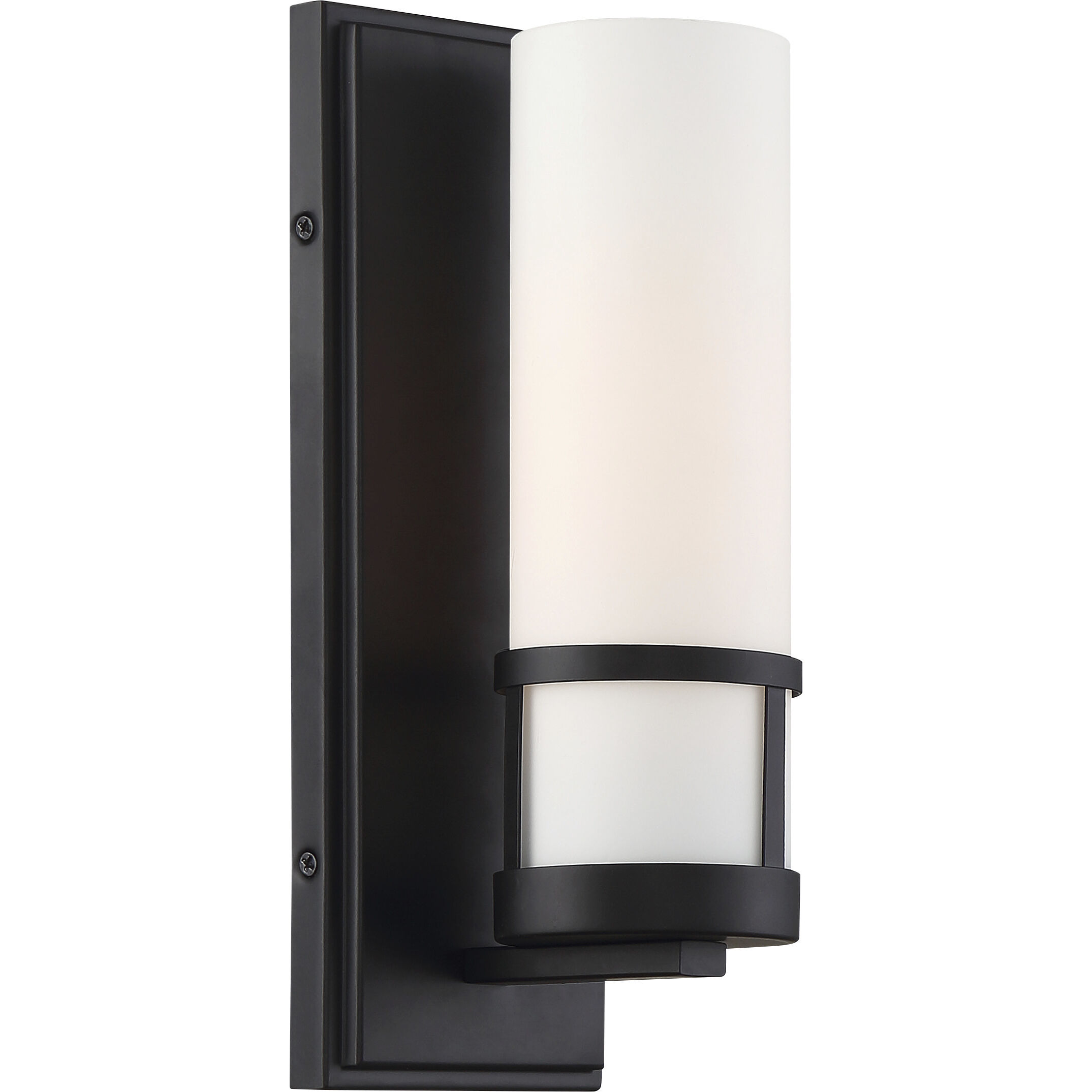 Caryle 1 Light 4.5 inch Aged Bronze and Opal Vanity Light Wall Light
