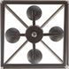 Lacey 4 Light 12 inch Antique Silver Leaf Pendant Ceiling Light