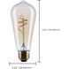 Lumos LED ST19 E26 5.5 watt 120 2000K LED, LED Filament