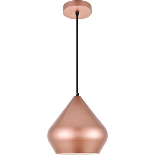 Axiom 1 Light 10 inch Honey Gold Pendant Ceiling Light