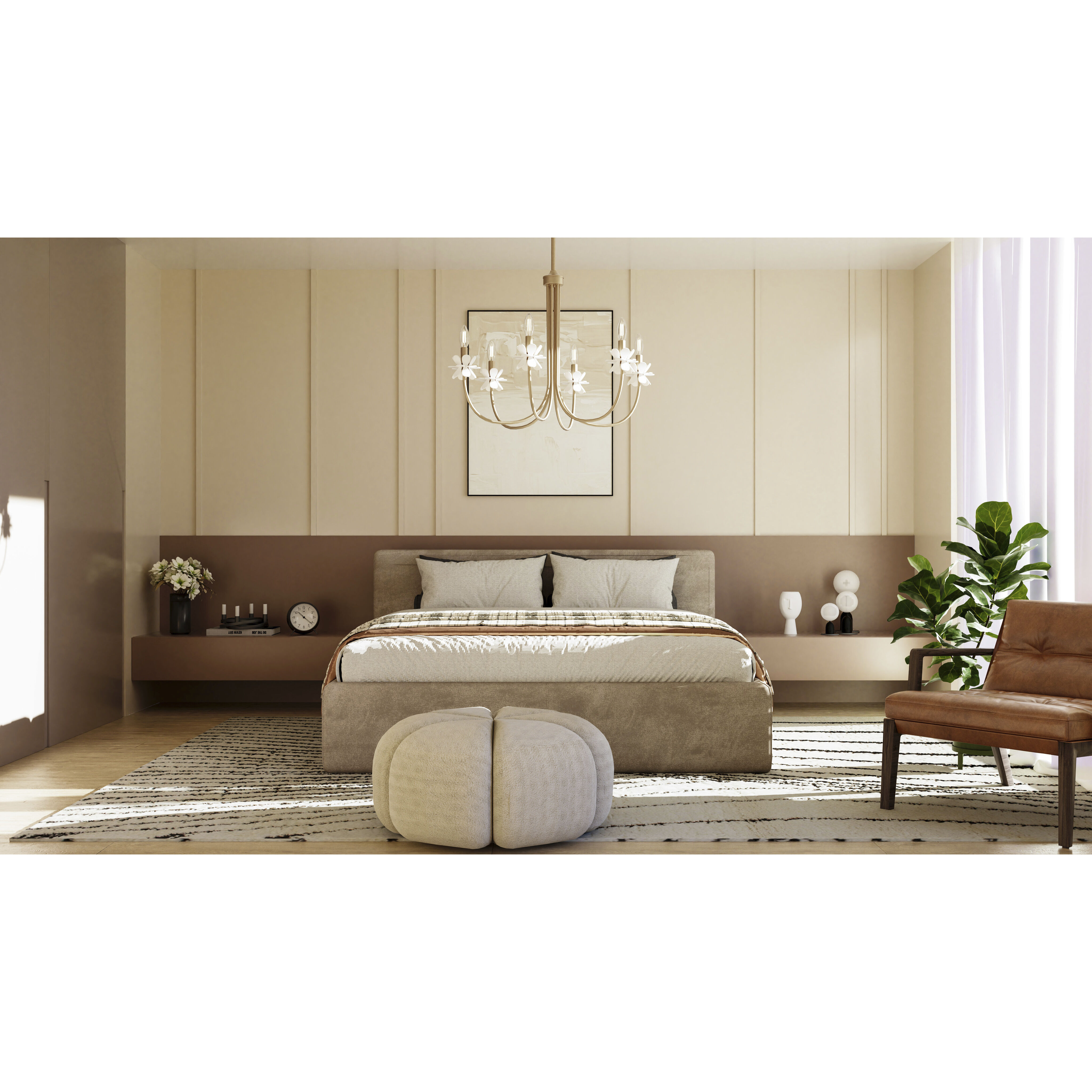 Remy 6 Light 30 inch Bronze Gold Chandelier Ceiling Light