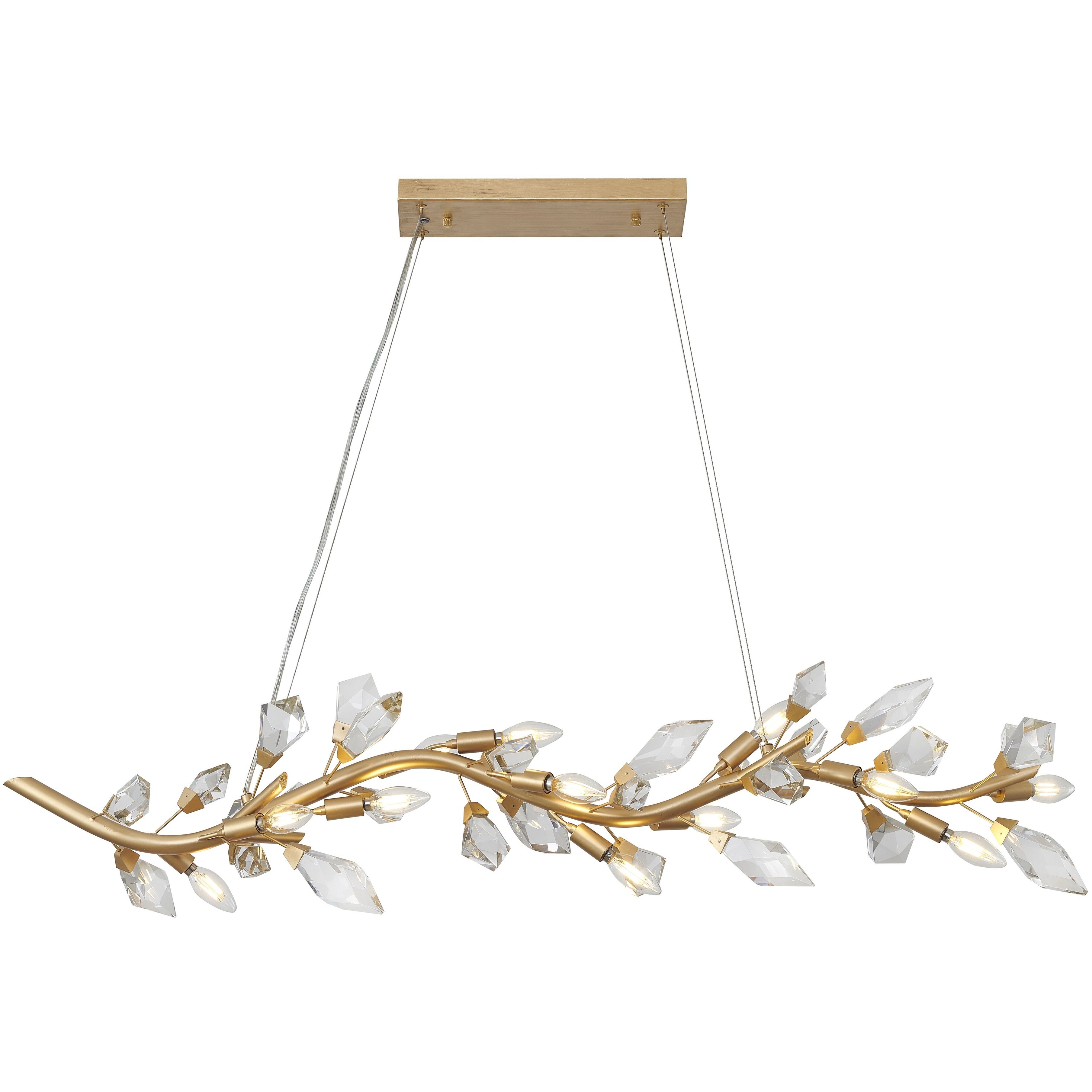 Canada LED 17.7 inch Gold Chandelier Ceiling Light