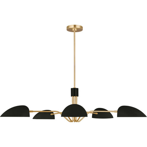 ED Ellen DeGeneres Jane 5 Light 47.63 inch Midnight Black Chandelier Ceiling Light