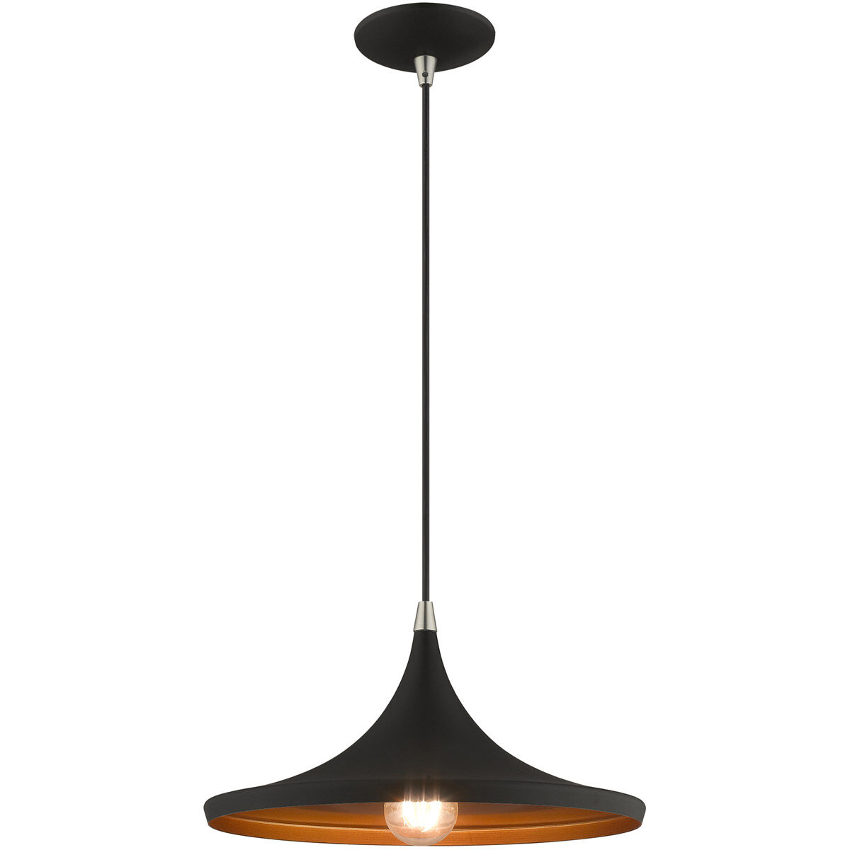Allison 1 Light 14 inch Black Mini Pendant Ceiling Light