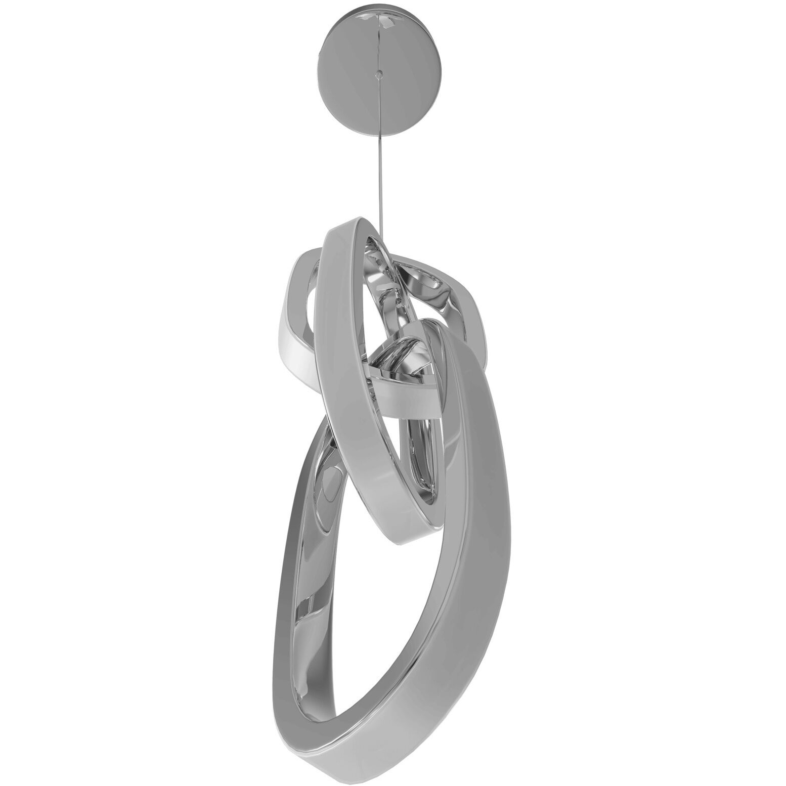 Circa LED 6 inch Chrome Pendant Ceiling Light