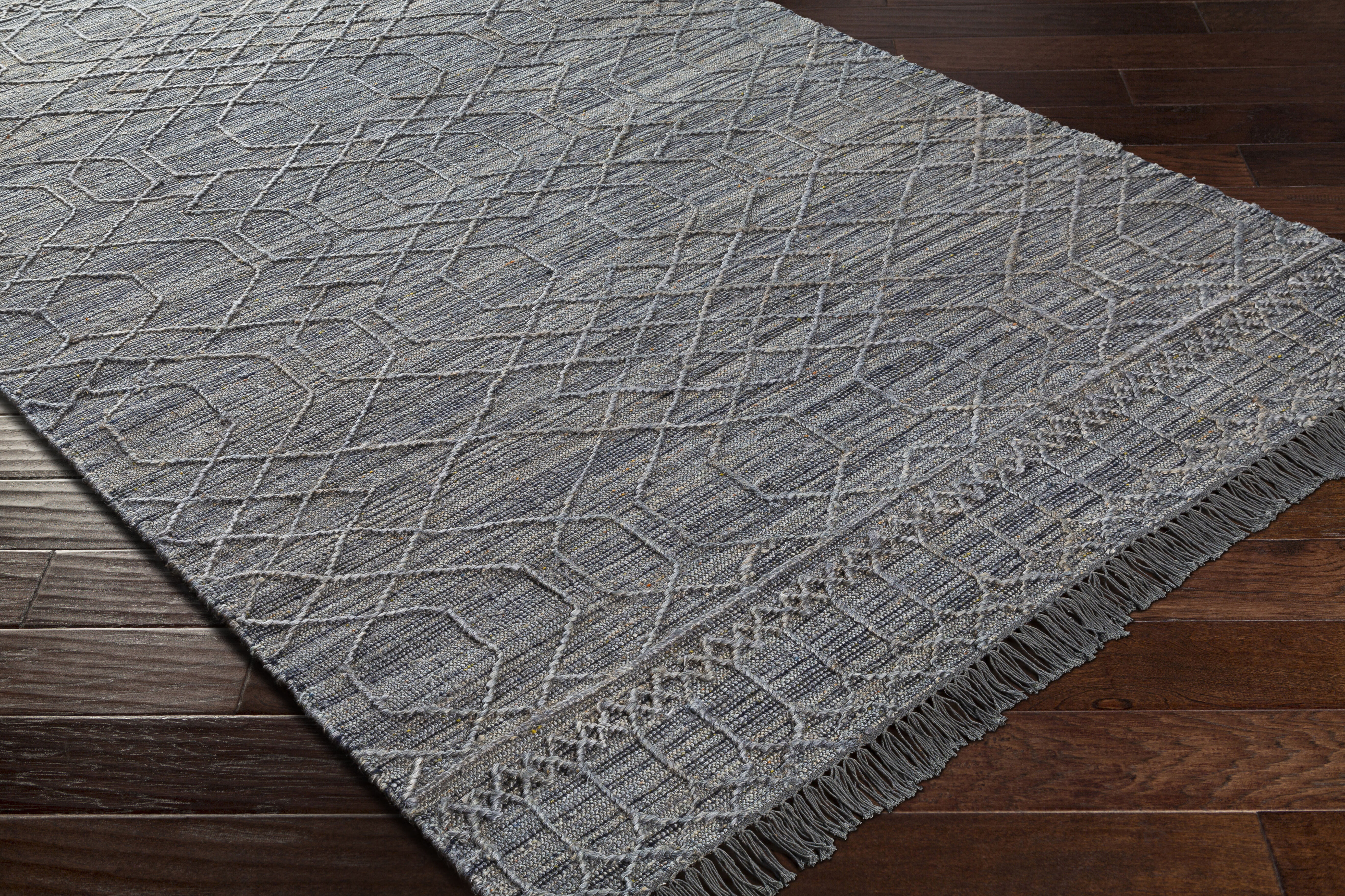 Watford 90 X 60 inch Black Rug in 5 x 8, Rectangle