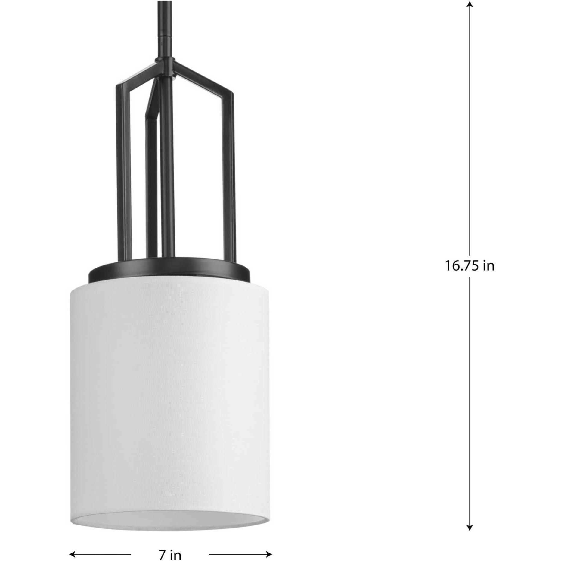 Goodwin 1 Light 7 inch Matte Black Mini-pendant Ceiling Light