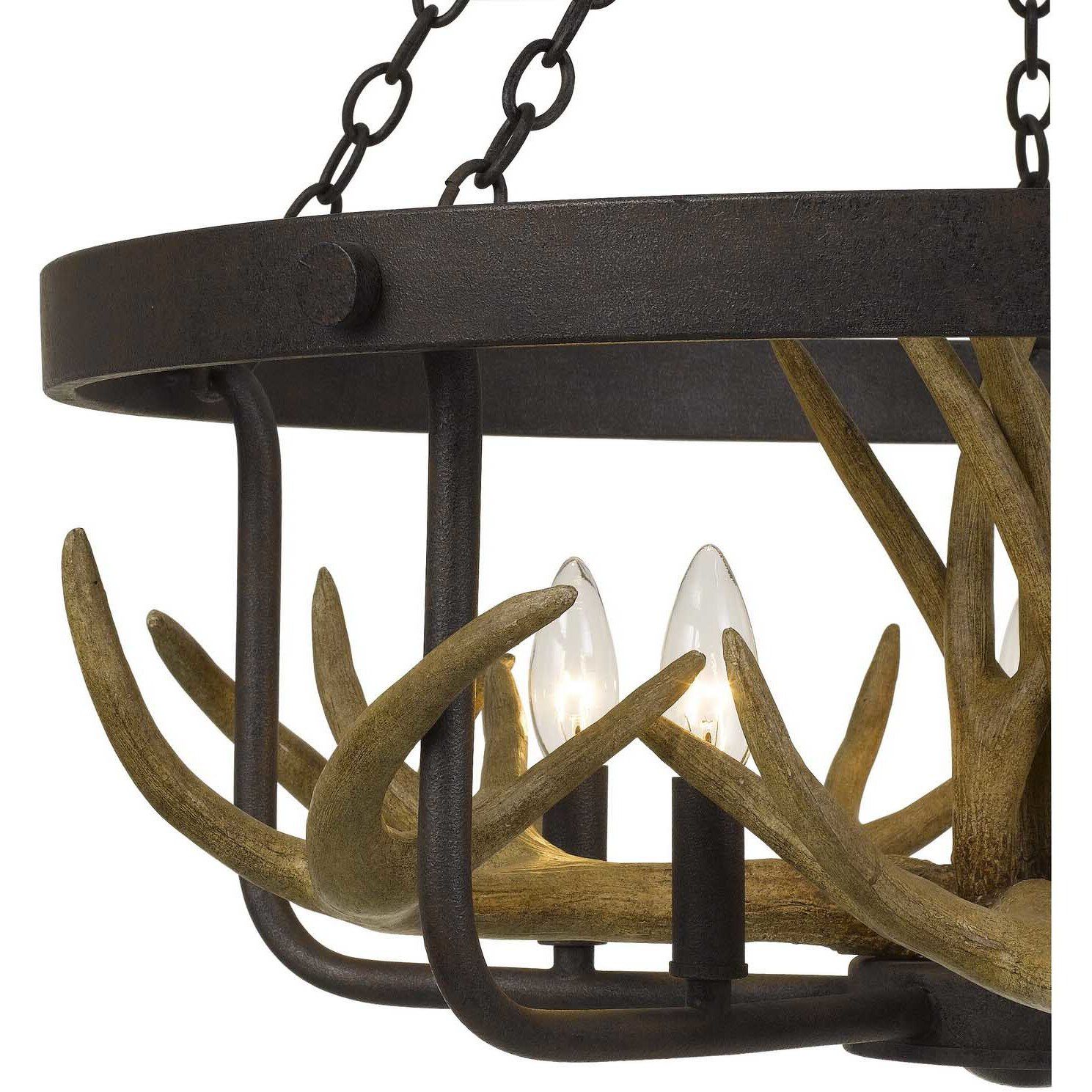 Angelo 5 Light 27 inch Iron Chandelier Ceiling Light, Antler