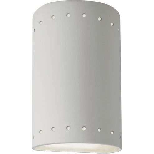 Ambiance Cylinder 1 Light 9.5 inch Bisque Outdoor Wall Sconce in Incandescent, Small