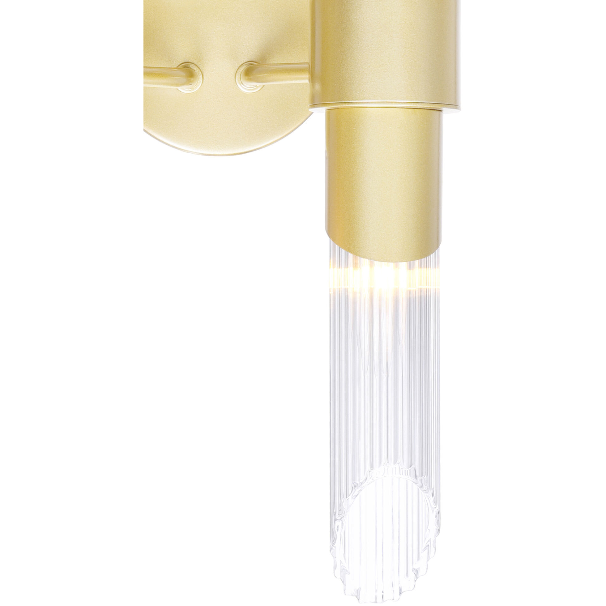 Croissant 4 Light 8 inch Satin Gold Wall Sconce Wall Light