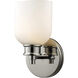 Dione 1 Light 6 inch Polished Nickel Vanity Light Wall Light