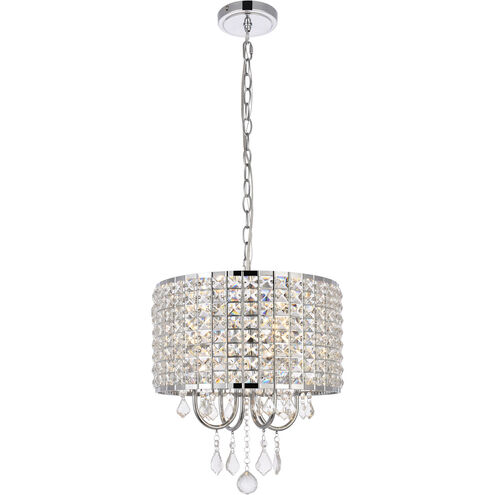 Elise 4 Light 14 inch Chrome Pendant Ceiling Light