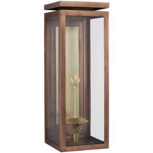Chapman & Myers Fresno2 1 Light 17 inch Soft Copper Outdoor Gas Wall Lantern, Medium