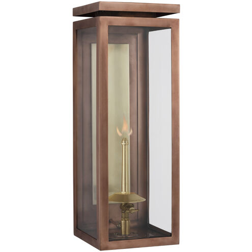 Chapman & Myers Fresno2 1 Light 17 inch Soft Copper Outdoor Gas Wall Lantern, Medium