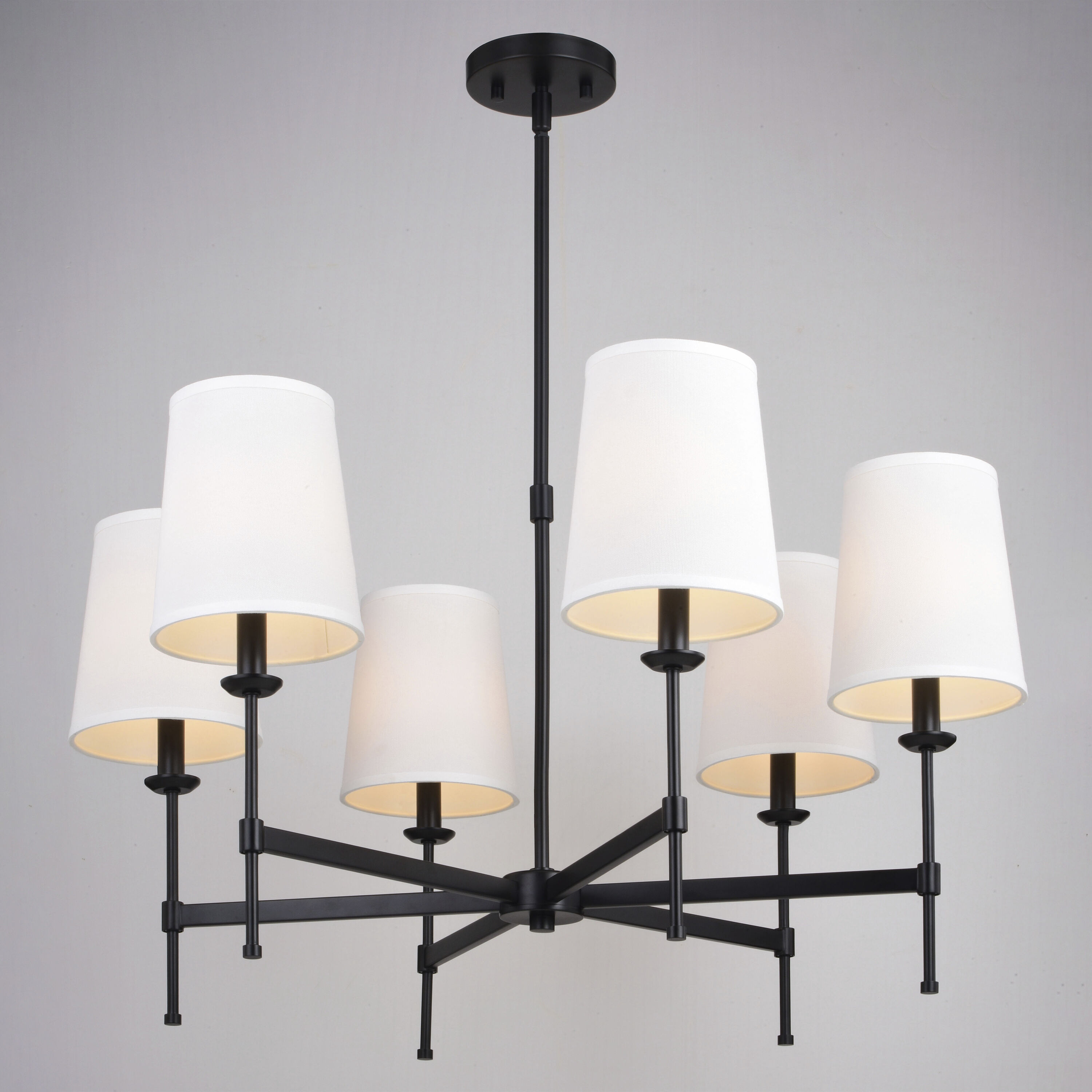 Camden LED 30 inch Matte Black Chandelier Ceiling Light