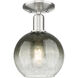 Downtown Urban Brookhaven Globe 1 Light 7.88 inch Semi-Flush Mount