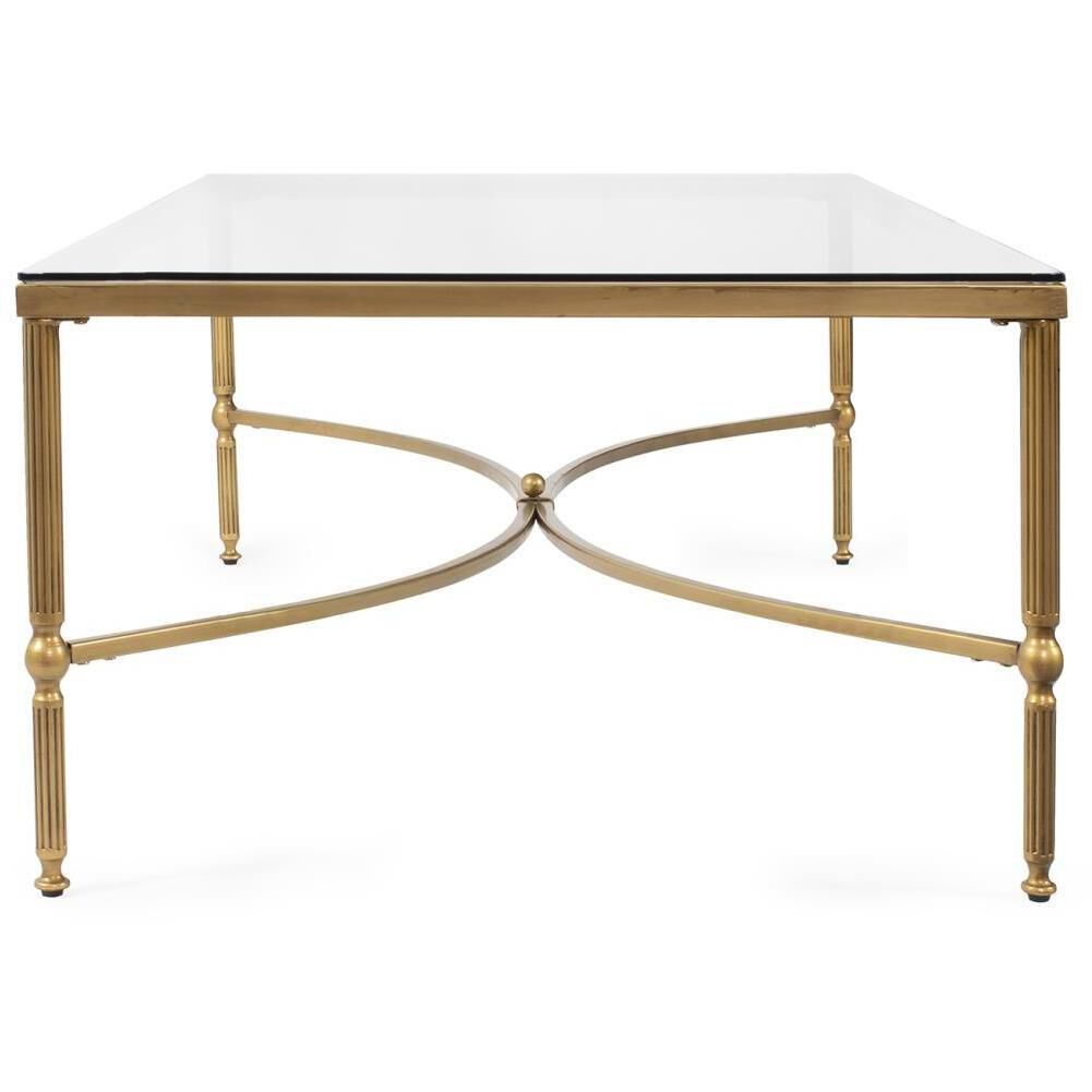 Bonnifait 58 X 18.5 inch Antique Bronze Coffee Table