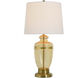 Opulence 30 inch 100 watt Opulence Gold and Off-White Table Lamp Portable Light