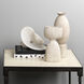 Elevated 15.75 X 6 inch Decorative Vase in Off White Ceramic