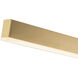 Vega Vanity Light Wall Light in Brushed Gold