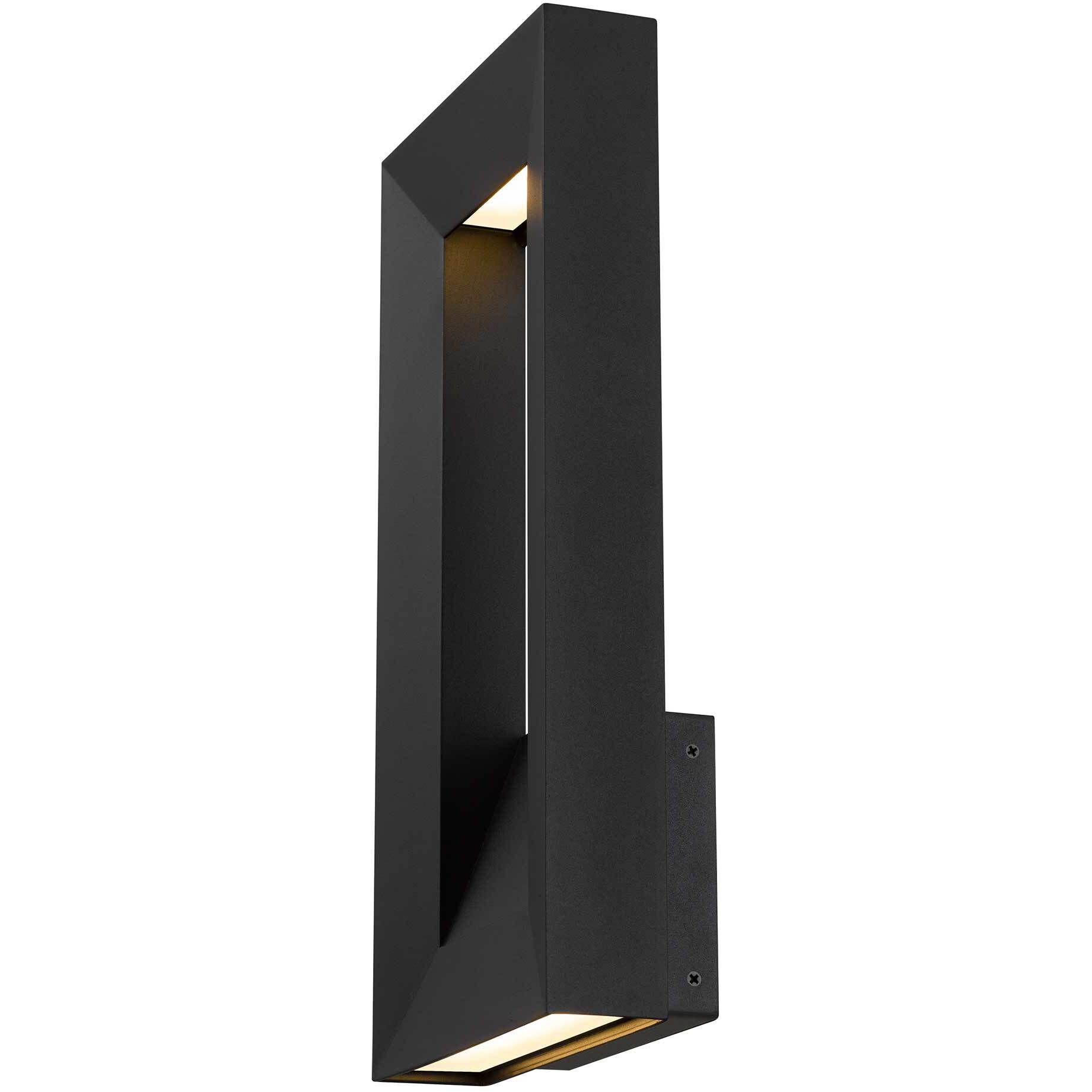 Paletto LED 16 inch Sand Black Outdoor Wall Sconce