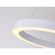 Canada LED 26 inch Matte White Chandelier Ceiling Light