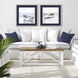 Sporting Blue and Gray and White and Brown Framed Art
