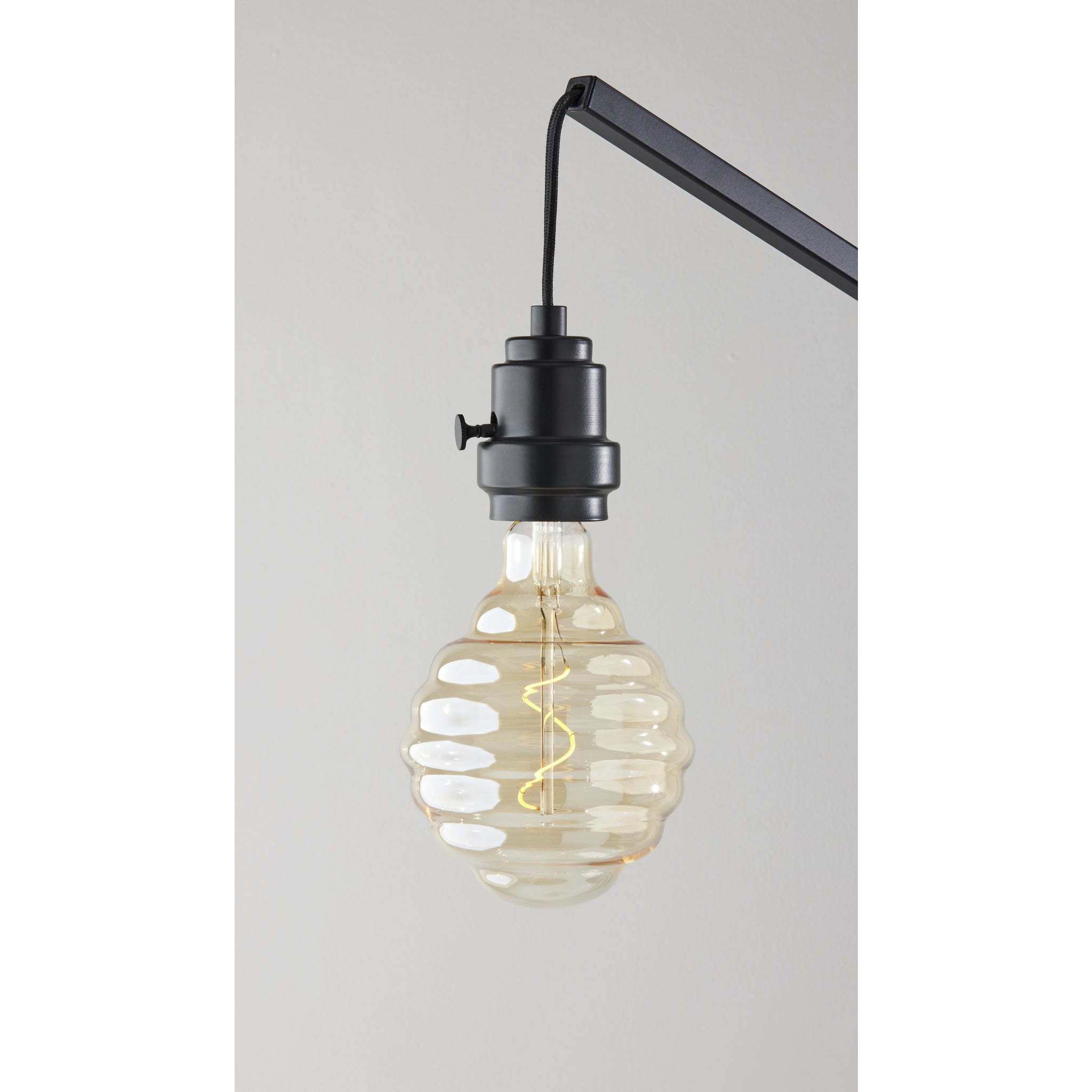 Wren 60.75 inch 40 watt Natural Wood With Black Floor Lamp Portable Light