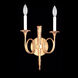 Crystorama Lighting Hot Deal 2 Light Sconce in Polished Brass 654-PB