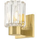 Danae Bath and Vanity Wall Light in Aged Brass