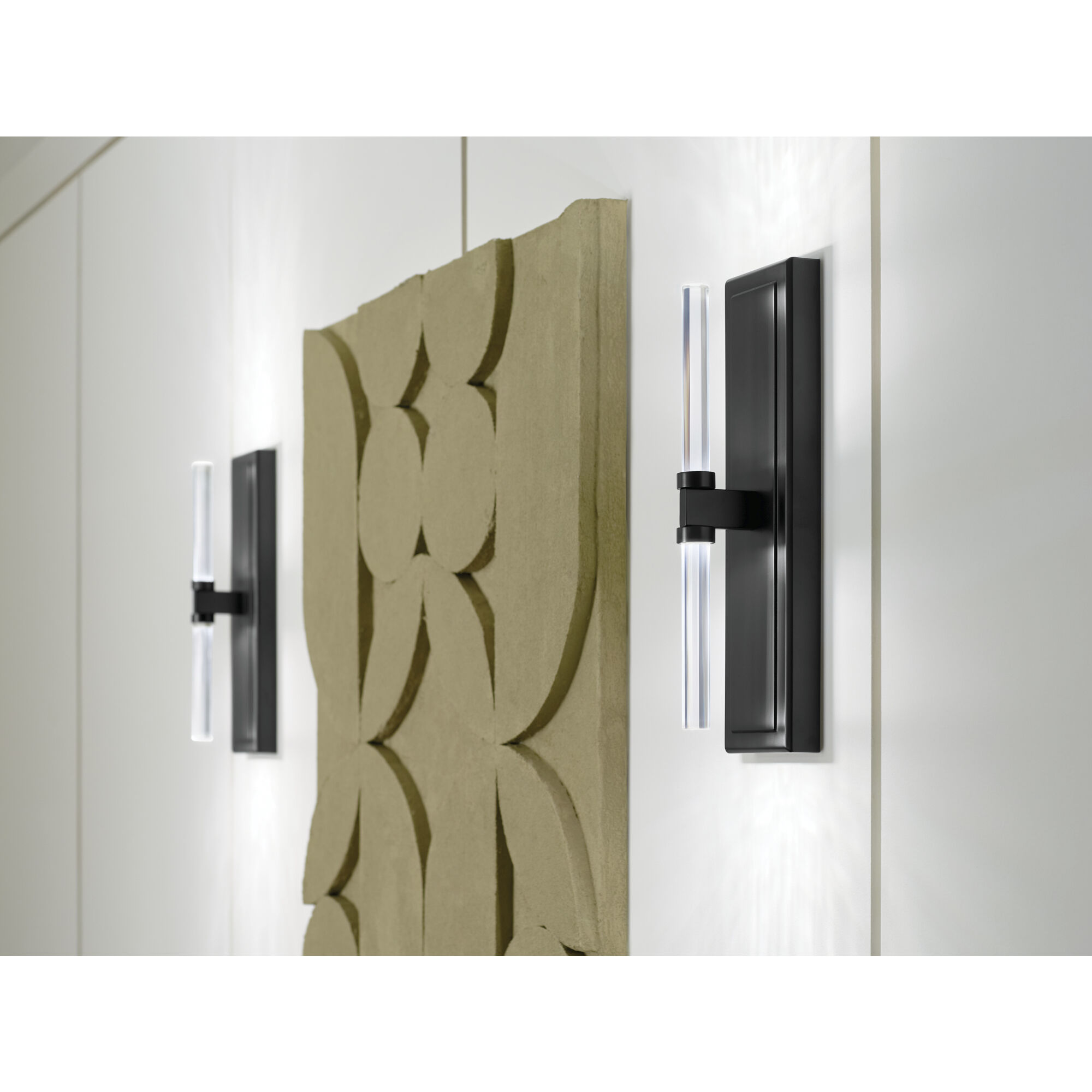 Sycara LED Black Chandelier Ceiling Light, 1 Tier Large