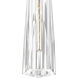 Cosette LED 5 inch Heritage Brass Sconce Wall Light in Heritage Brass / Clear