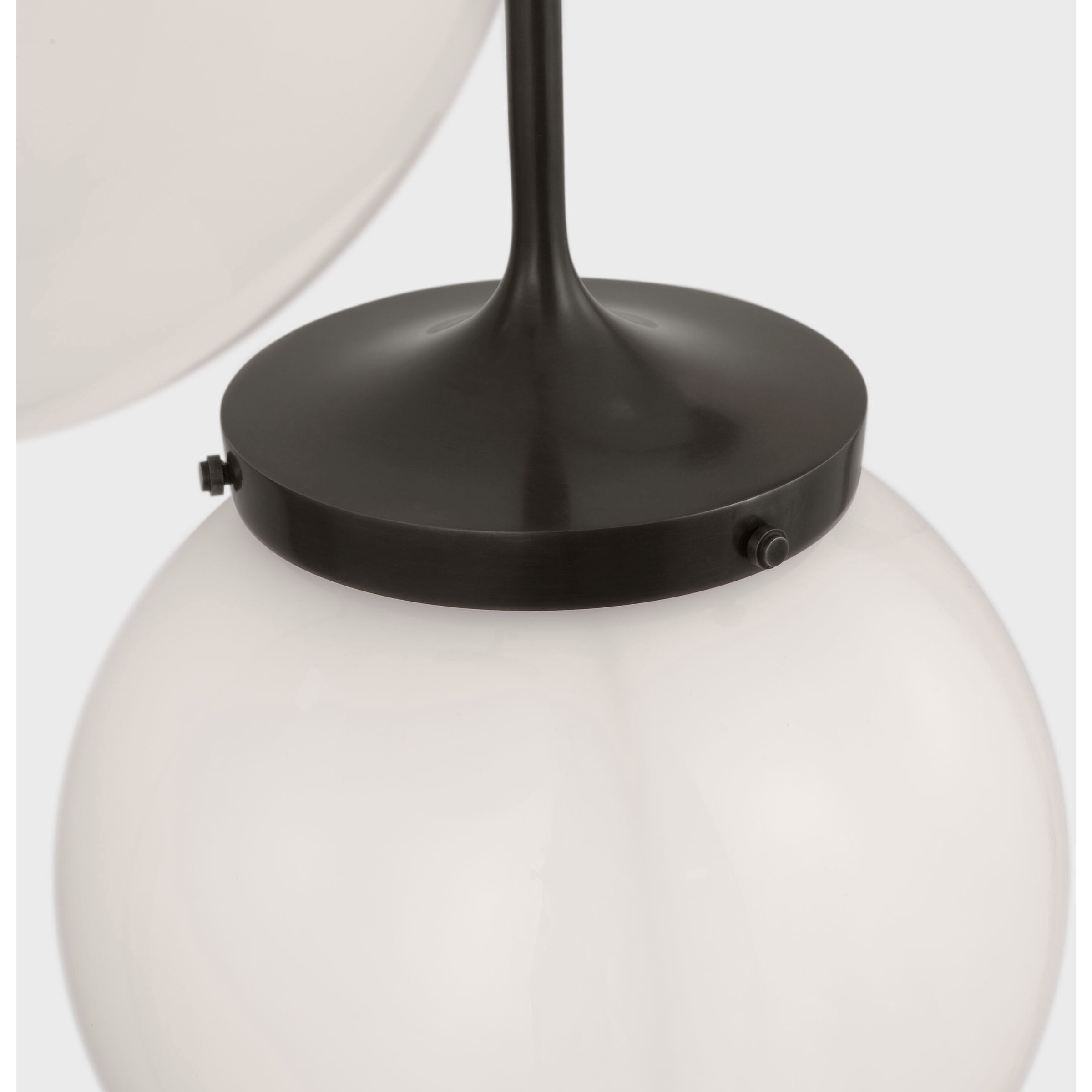kate spade new york Prescott LED 27 inch Bronze Chandelier Ceiling Light in White Glass, Small