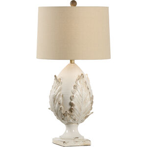 Chelsea House 31 inch 100.00 watt Aged Cream Glaze Table Lamp Portable Light