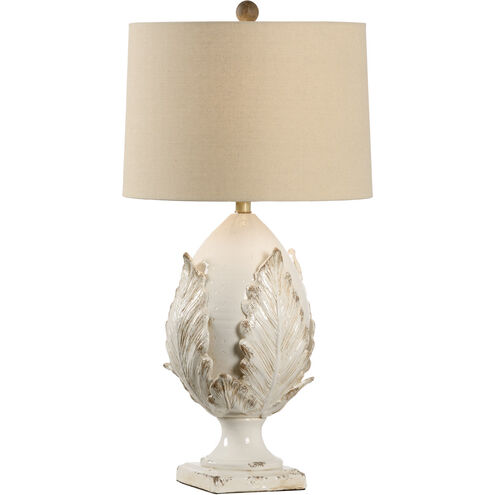 Chelsea House 31 inch 100.00 watt Aged Cream Glaze Table Lamp Portable Light