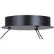 Castra LED 16.88 inch Black Semi-Flush Mount Ceiling Light